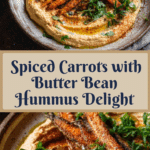 Roast Tandoori Carrots on Butter Bean & Tomato Dip Recipe