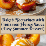 Baked Nectarines with Cinnamon Honey Sauce Recipe