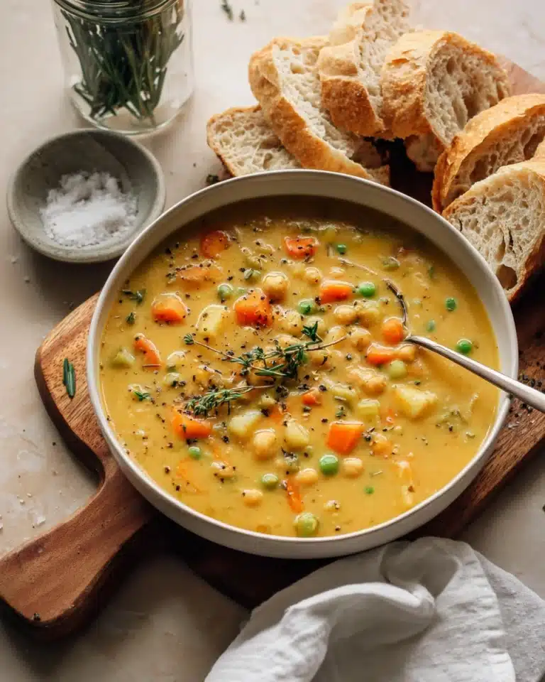 One-Pot Creamy Vegetable Soup Recipe