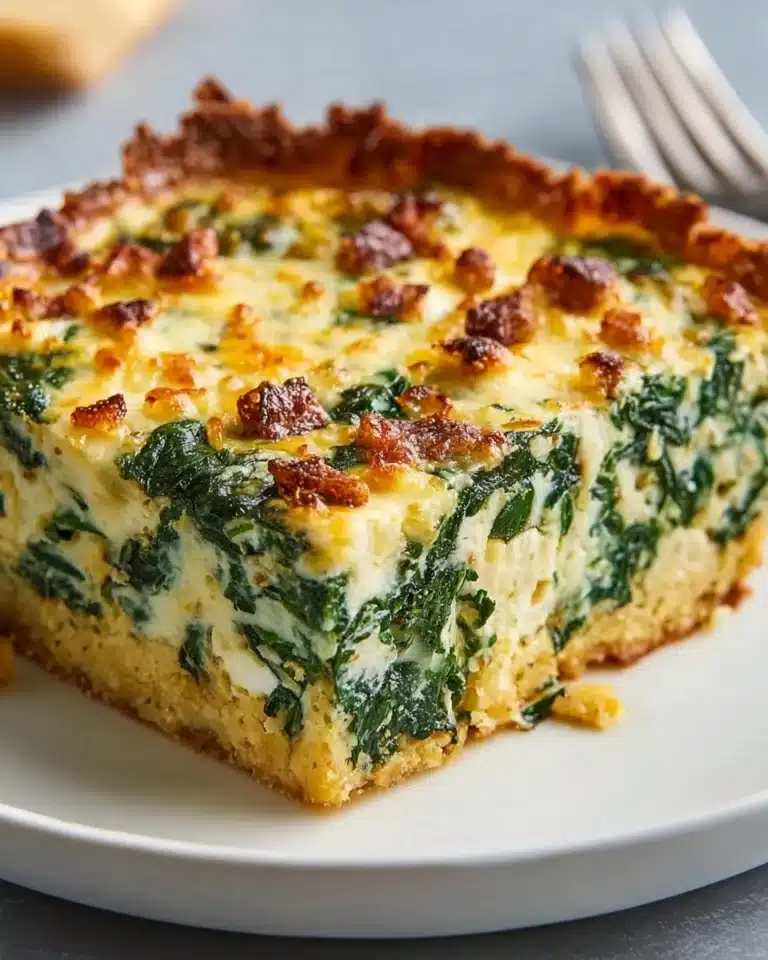 Spinach Florentine Breakfast Casserole Recipe