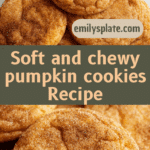 Soft and chewy pumpkin cookies Recipe