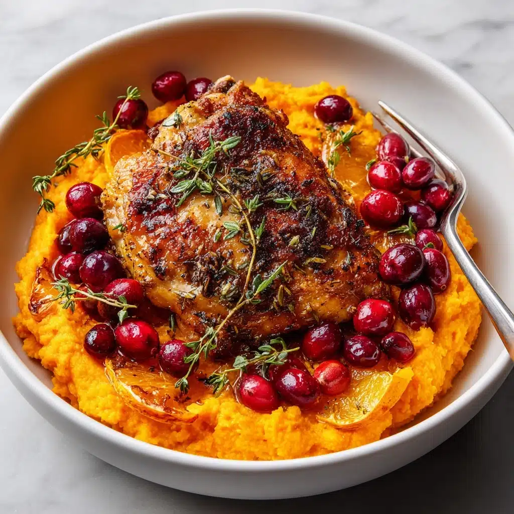 Easy Orange Cranberry Roasted Chicken Recipe