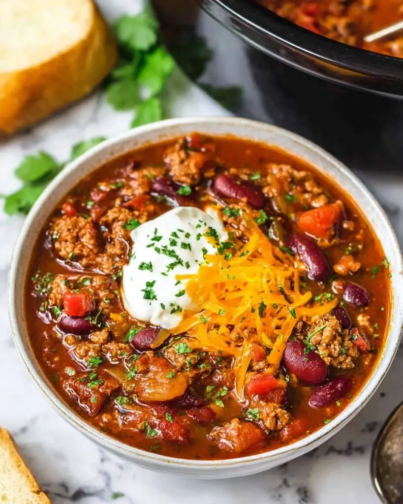 Crock Pot Beef and Bean Chili Recipe