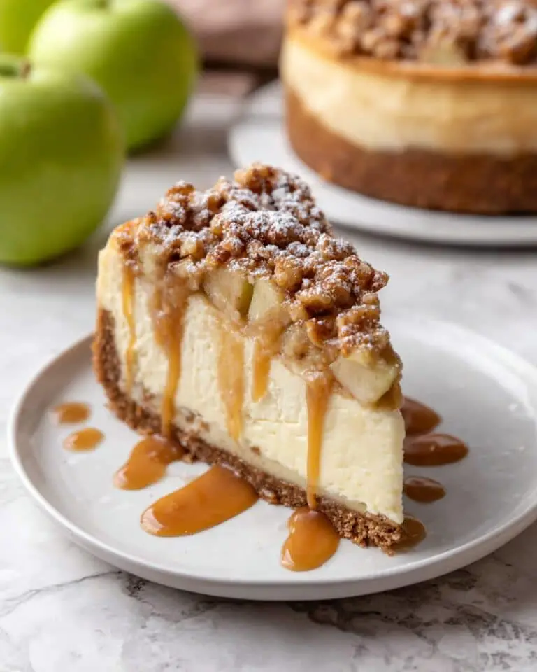 Apple Crisp Cheesecake Recipe
