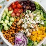 Mediterranean Power Bowls with Garlic Chicken Recipe