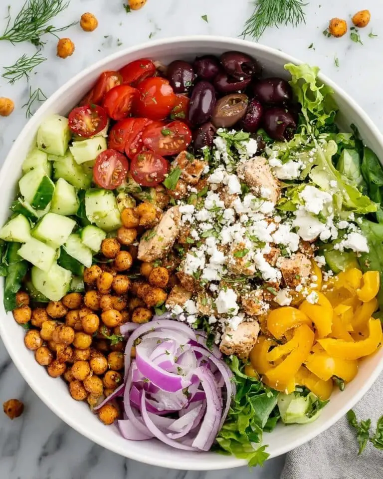 Mediterranean Power Bowls with Garlic Chicken Recipe