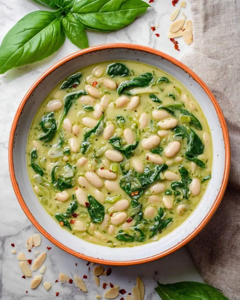 White Bean Pesto Soup Recipe