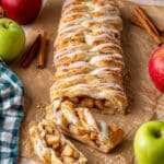 Apple Cinnamon Maple Puff Pastry Strudel with Glaze Recipe
