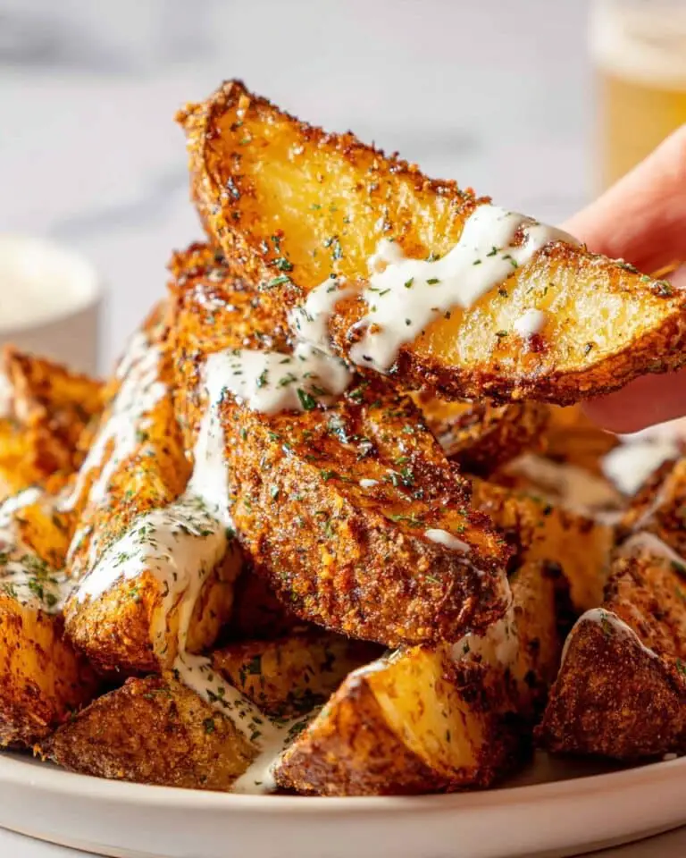 Seasoned Baked Potato Wedges Recipe