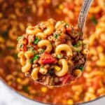 Hamburger Macaroni Soup Recipe