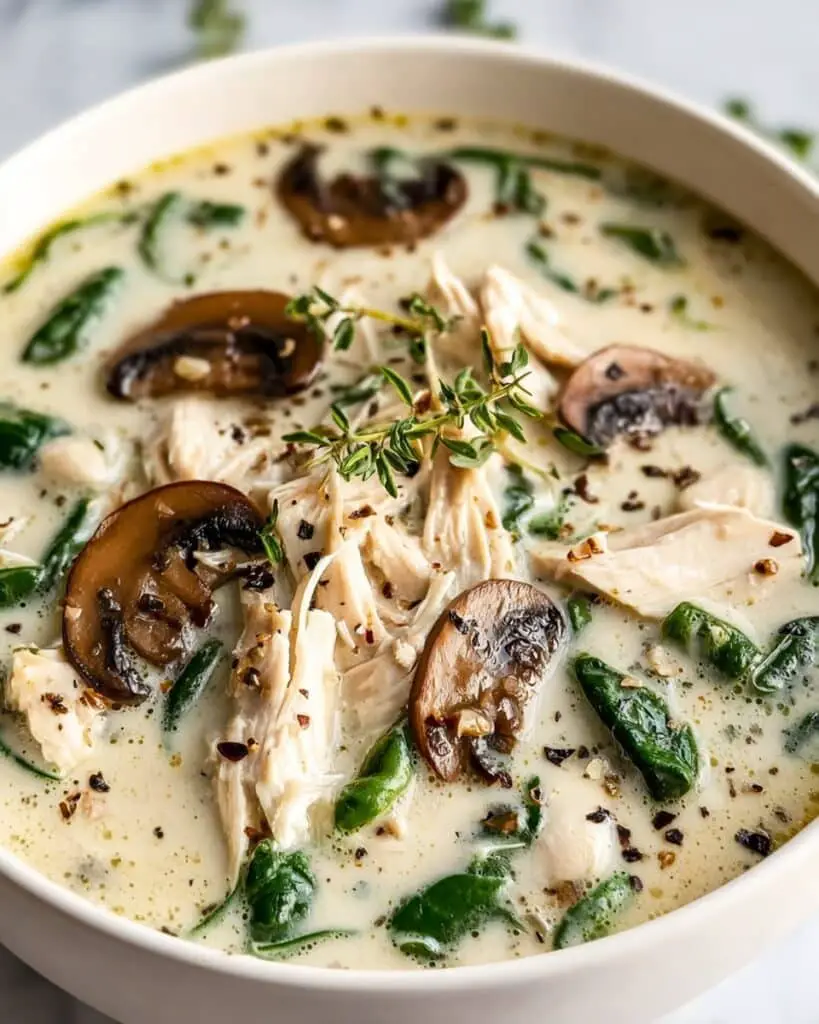 Comforting Rotisserie Chicken and Mushroom Soup Recipe