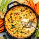 Vegetarian Three Cheese White Bean Buffalo Dip Recipe
