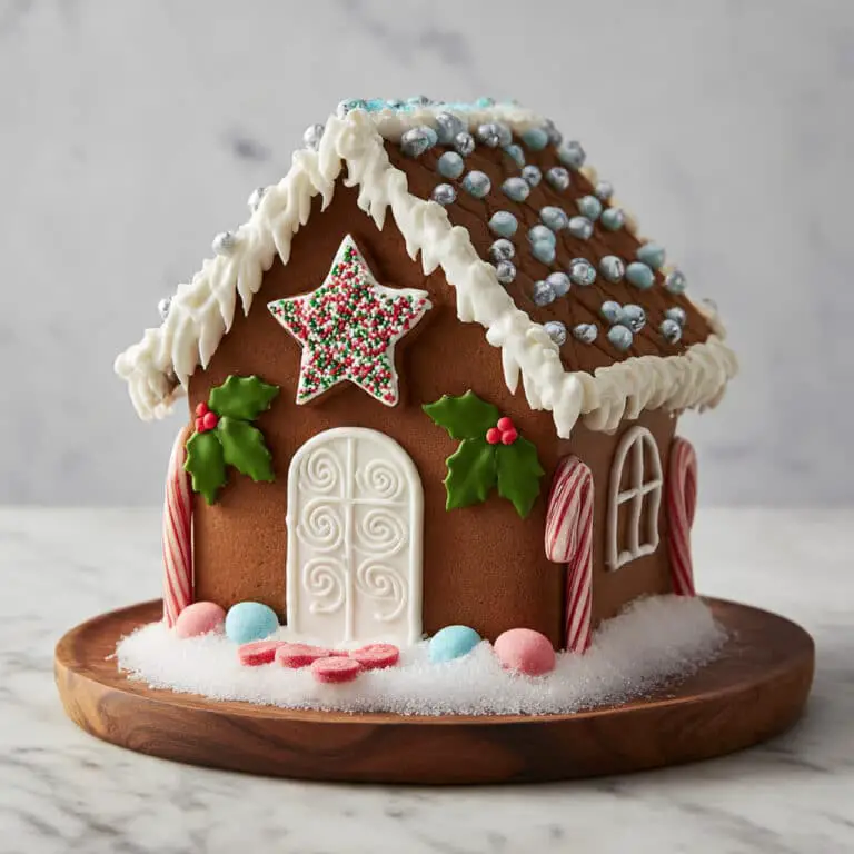 Gingerbread House Recipe with Royal Icing and Buttercream Decoration Recipe