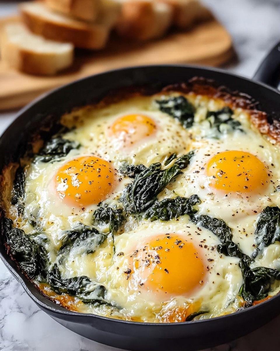 Baked Eggs Florentine Recipe