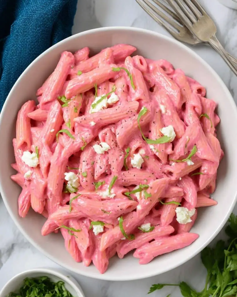 Beetroot Pasta Sauce with Feta Recipe