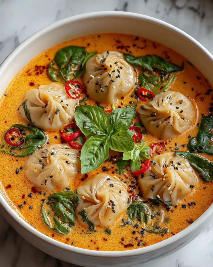 Thai Red Curry Dumpling Soup Recipe