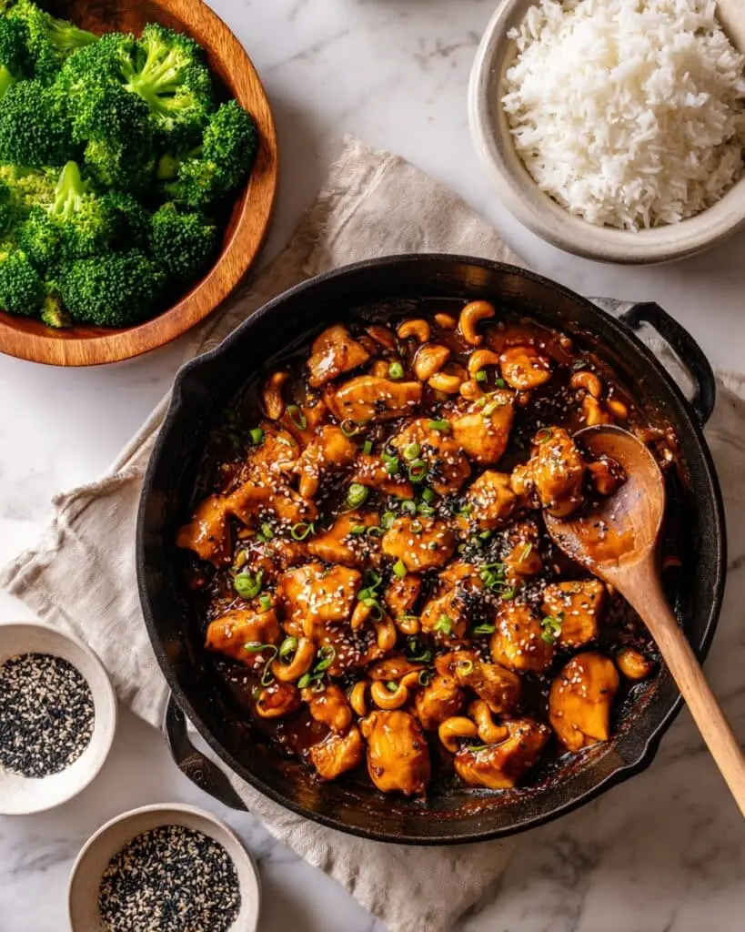 No Sugar Added Paleo Orange Cashew Chicken Recipe