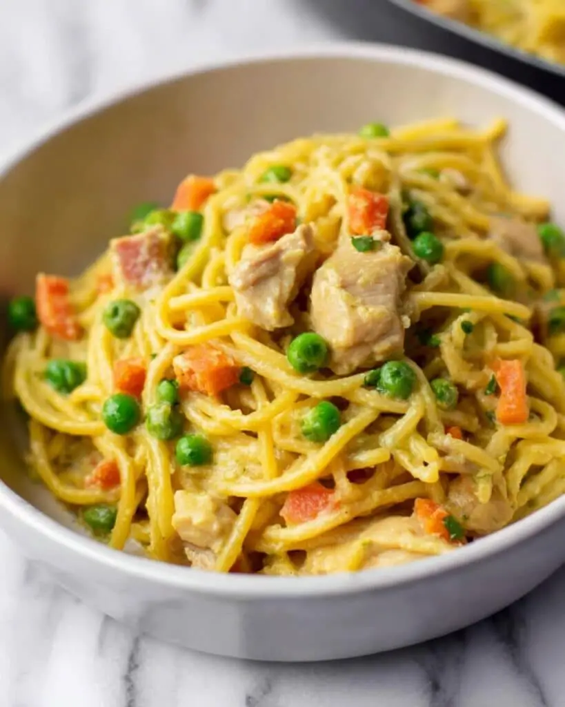 Creamy Vegan Chicken Noodle Casserole Recipe