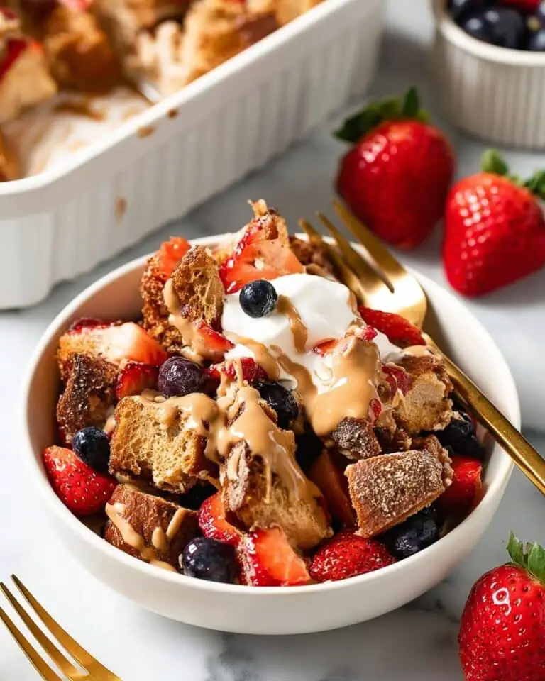 Baguette French Toast (No Eggs, 7g Protein) Recipe