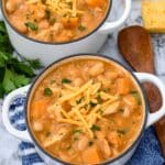 White Cheddar Apple Chicken Chili Recipe