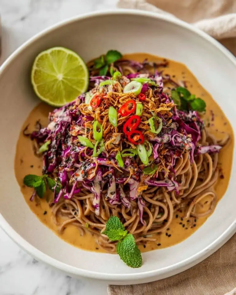 Sesame Chili Cold Soba Noodle Salad Recipe