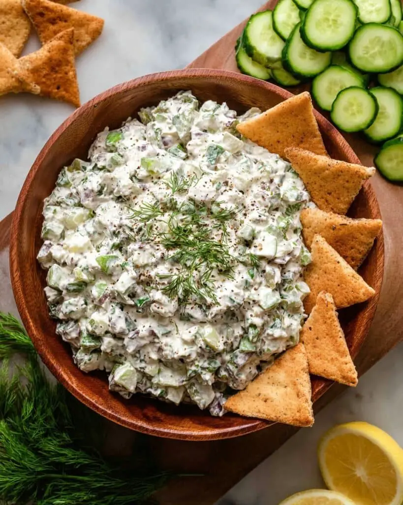 20-Minute Tzatziki Chicken Salad Recipe