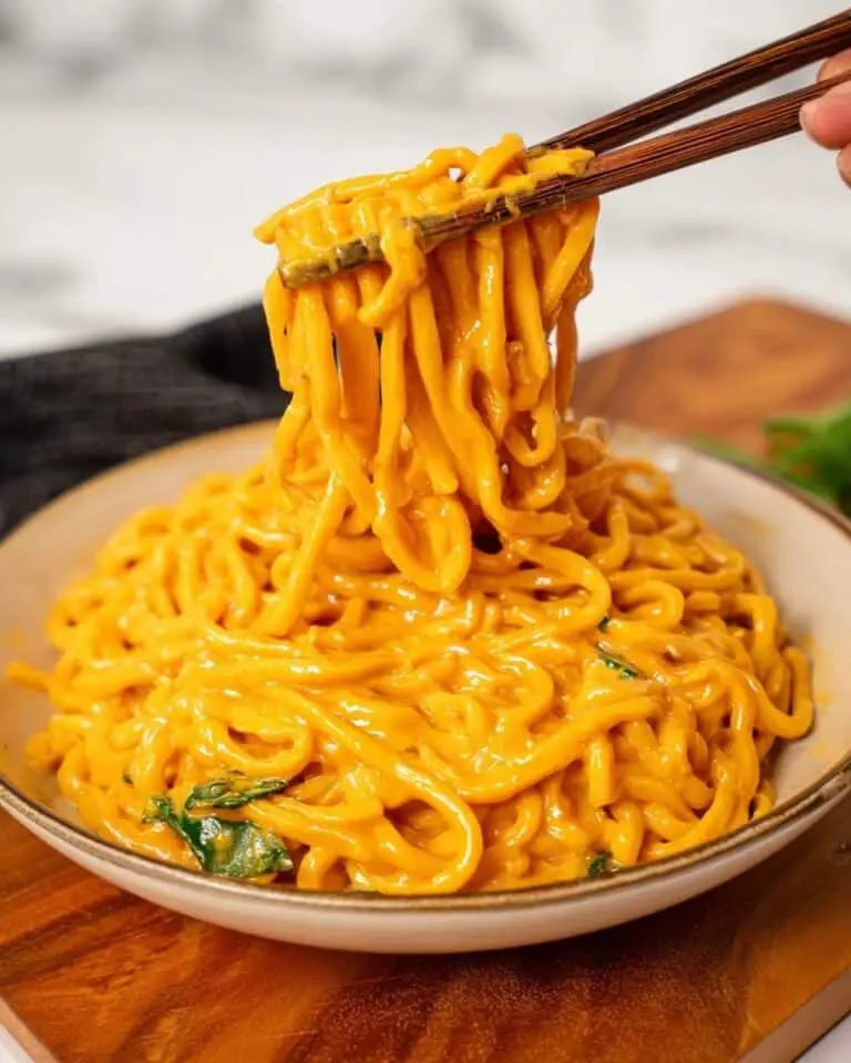Creamy Gochujang Udon Noodles Recipe