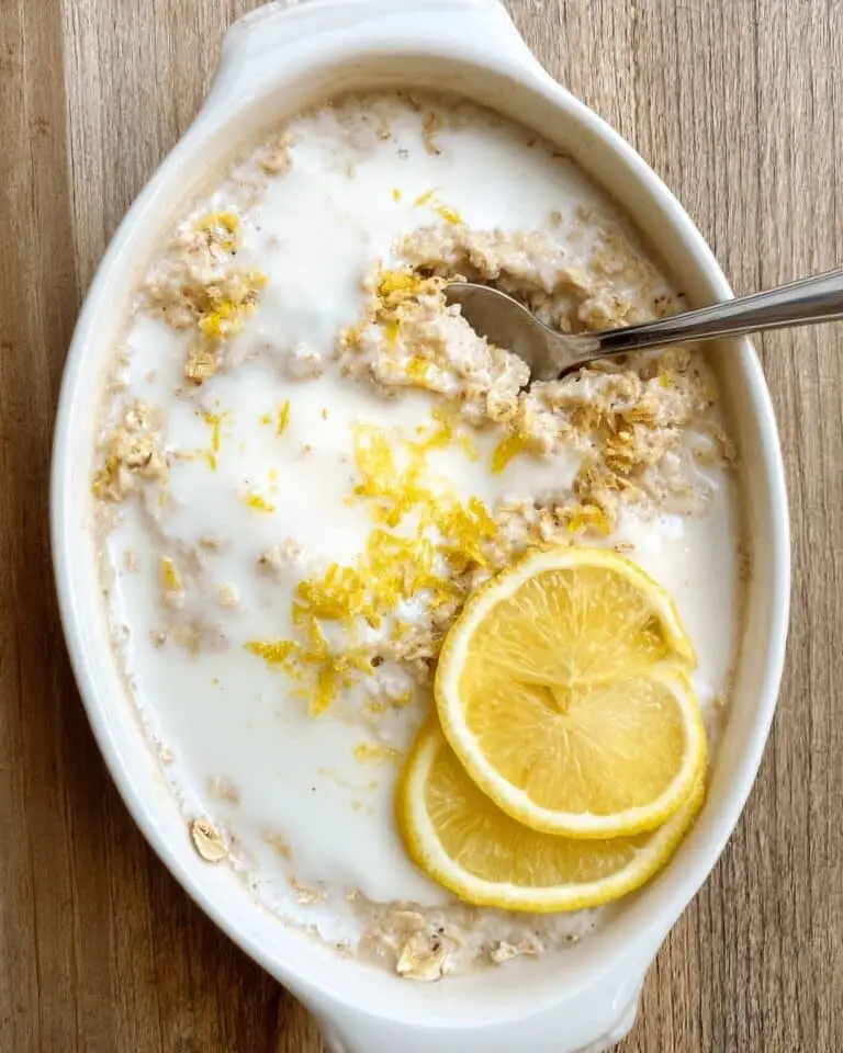 Lemon Baked Oats with Lemon Yogurt Glaze Recipe
