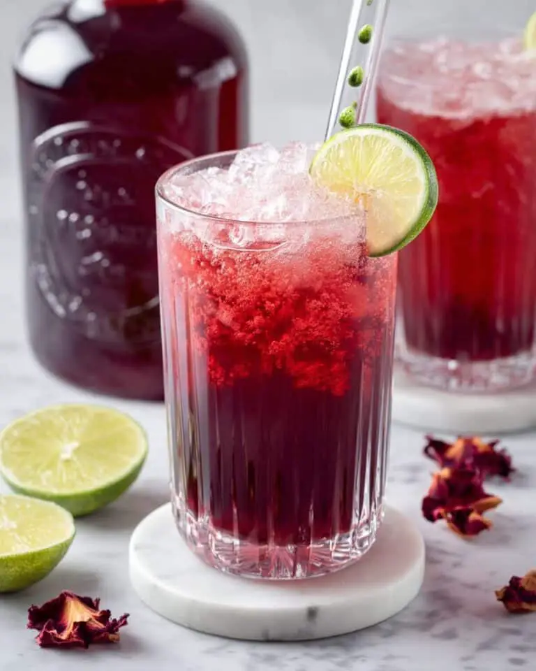 Homemade Hibiscus Iced Tea (One-Gallon Recipe) Recipe