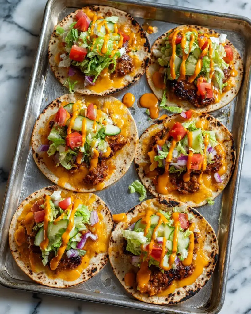 Smashed Cheeseburger Tacos Recipe