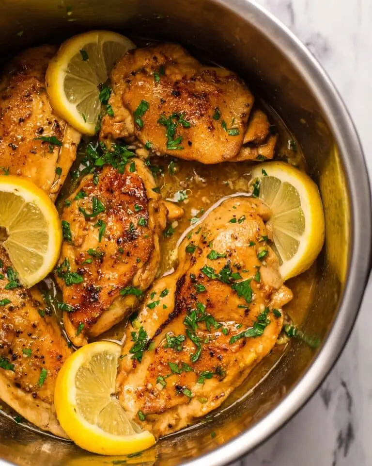 Instant Pot Lemon Garlic Chicken Recipe