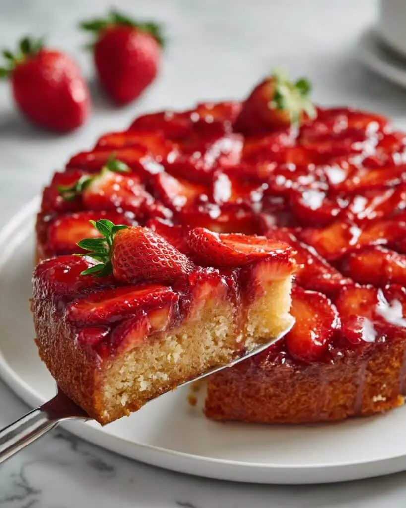 Traditional Strawberry Upside Down Cake Recipe