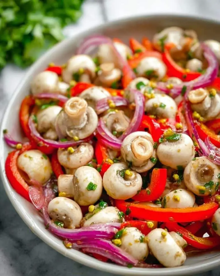 Zesty Garlic Marinated Mushrooms Recipe