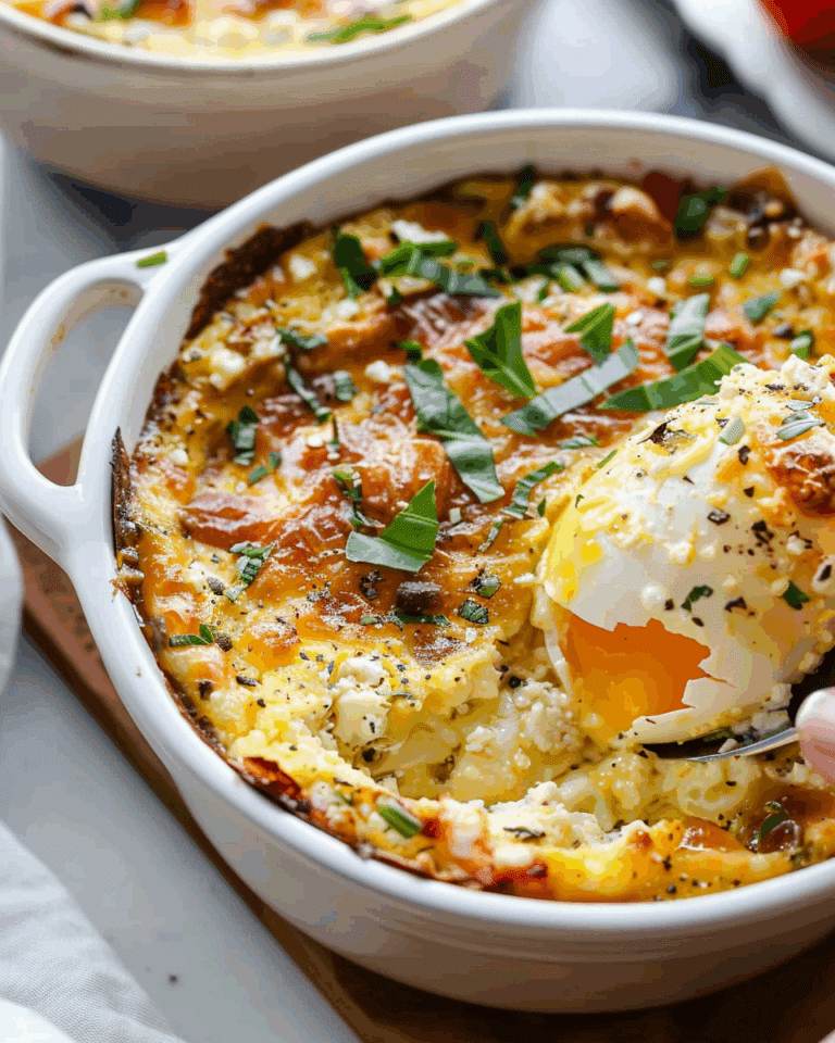 Baked Feta Eggs
