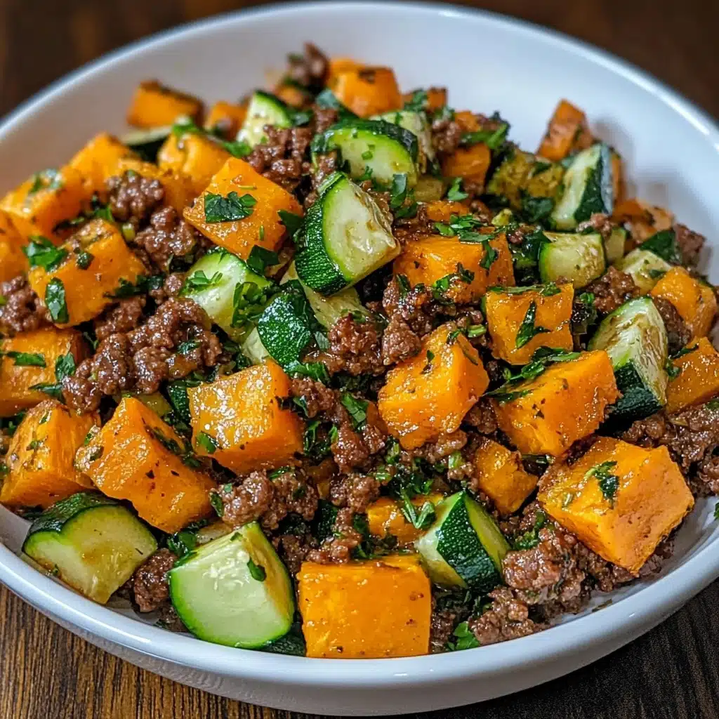 Ground Beef Zucchini Sweet Potato Skillet 5 Delicious Recipe - Recipe Image
