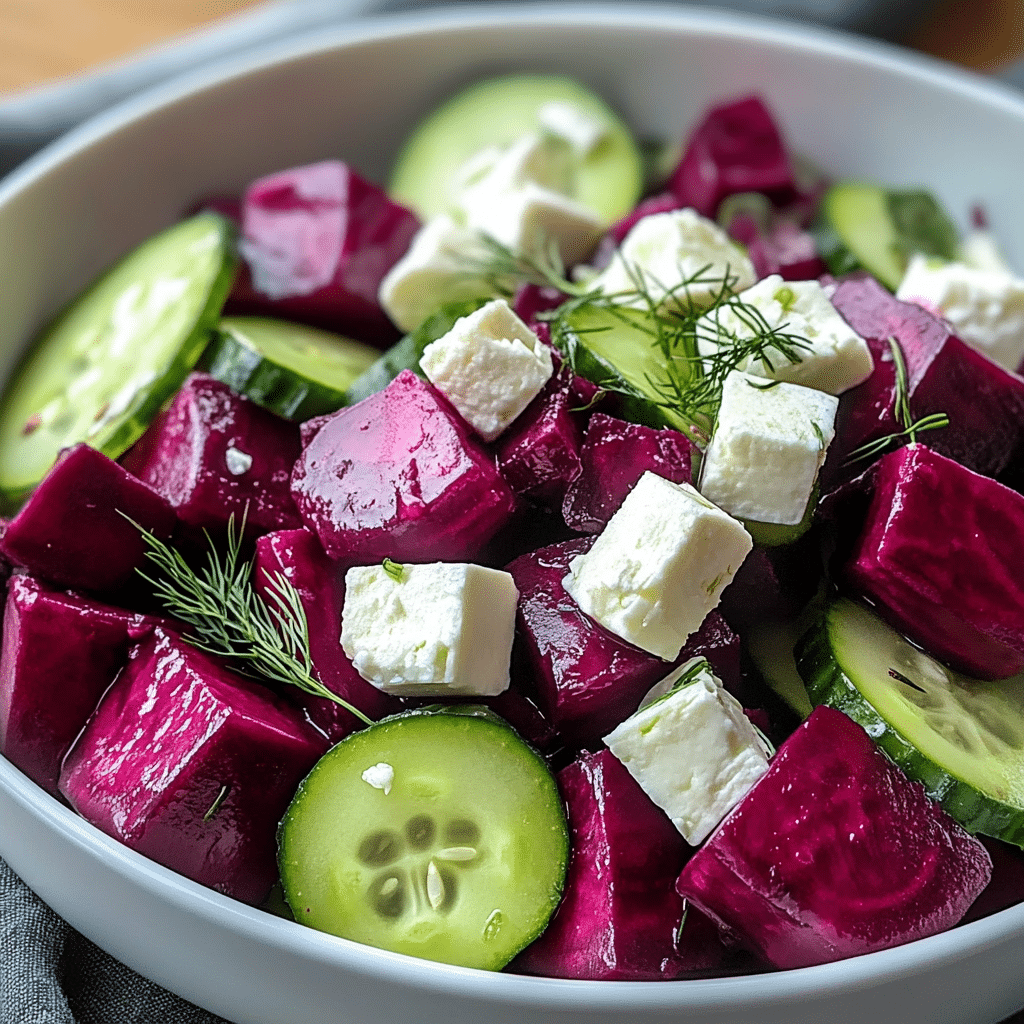 Beet Salad with Feta, Cucumbers, and Dill Recipe - Recipe Image