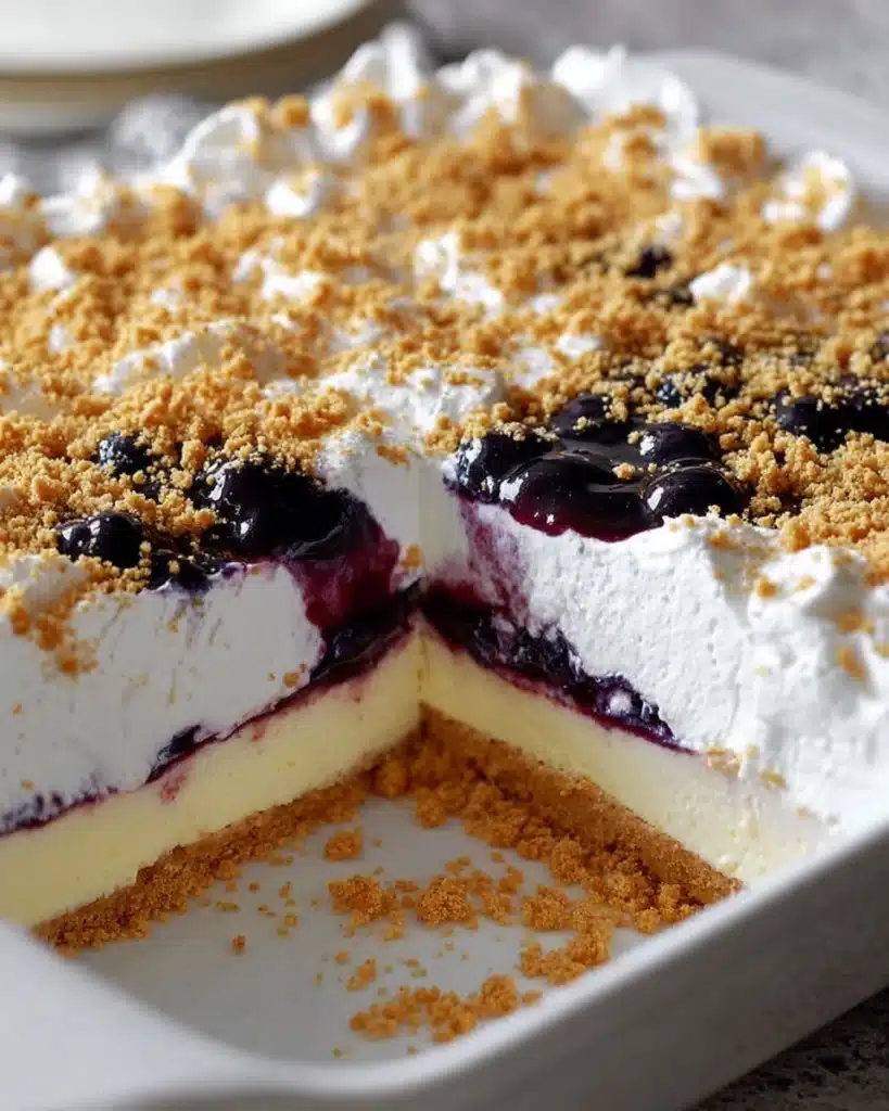 No Bake Lemon Blueberry Dessert Recipe