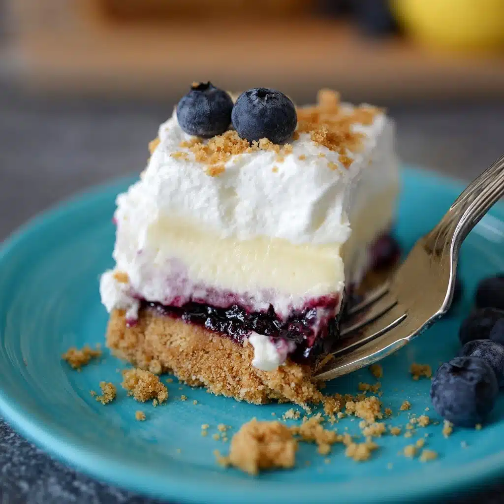 No Bake Lemon Blueberry Dessert Recipe - Recipe Image