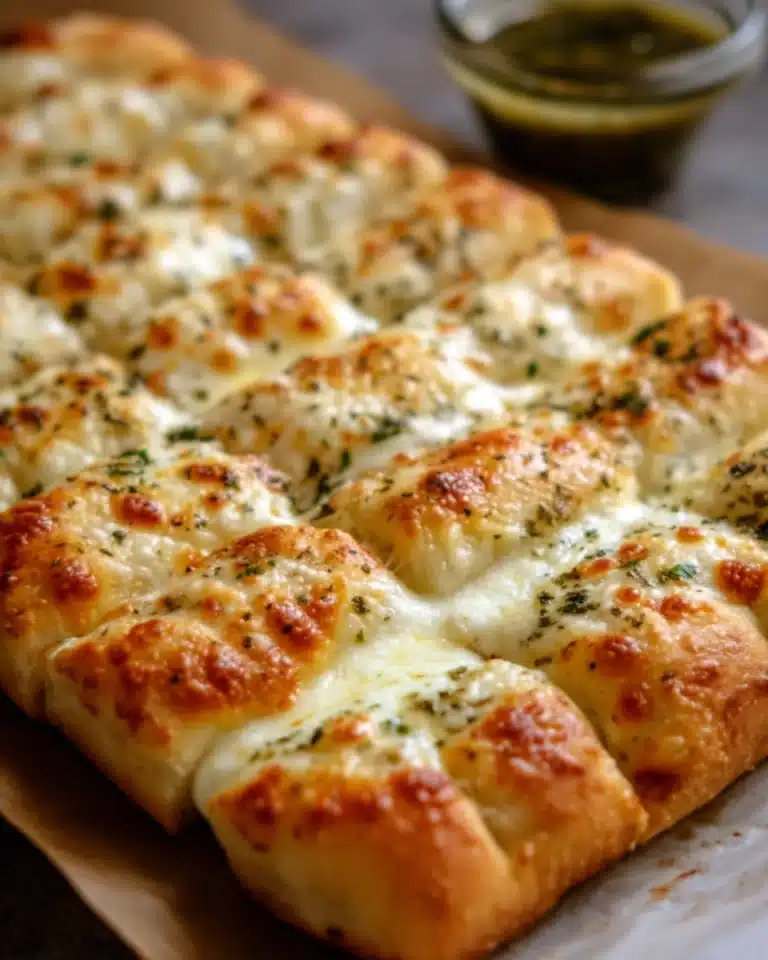 Homemade Cheesy Breadsticks Recipe