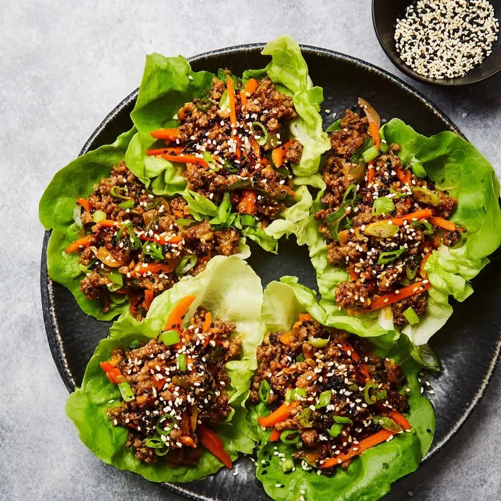 Asian Ground Beef Lettuce Wraps 5 Summer Peach Watermelon Salad Recipe - Recipe Image