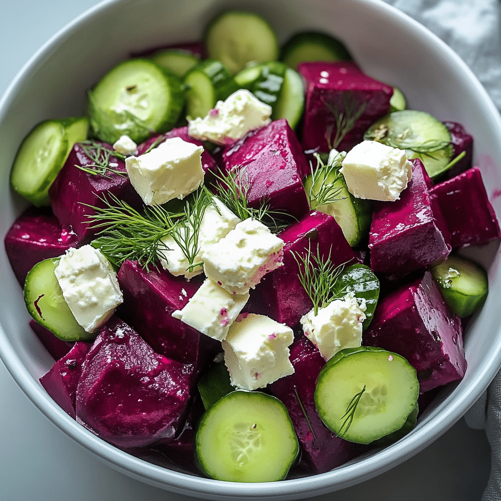 Beet Salad with Feta, Cucumbers, and Dill Recipe - Recipe Image