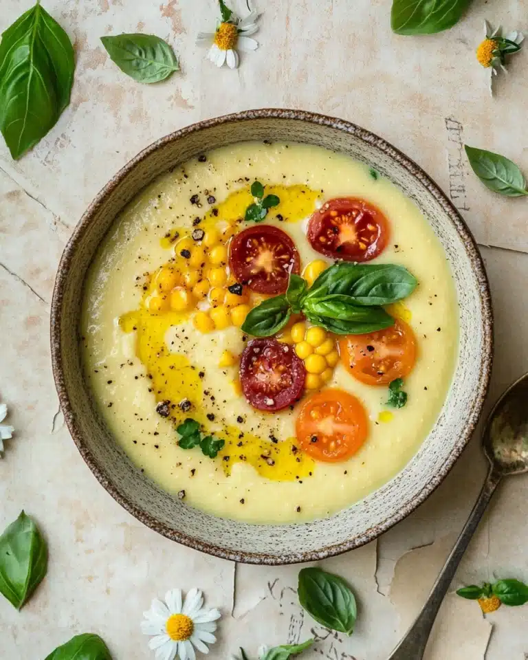 Summer Sweet Corn Gazpacho Recipe