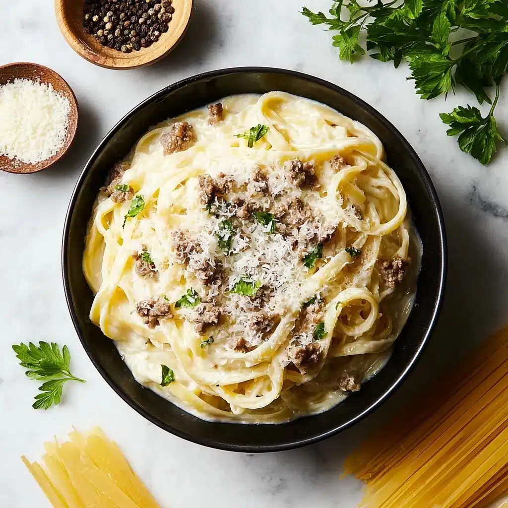 Cheesy Garlic Butter Linguine Pasta 4 Cheesy Taco Rice Recipe - Recipe Image