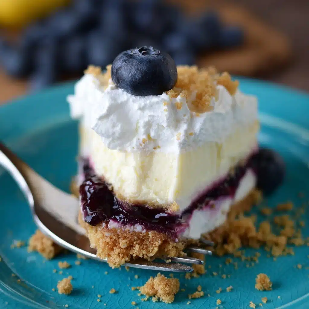 No Bake Lemon Blueberry Dessert Recipe - Recipe Image