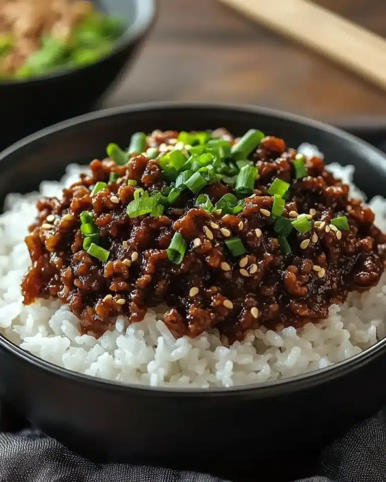 Korean Ground Beef Bowl (25-Minutes) Recipe