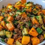 Ground Beef Zucchini Sweet Potato Skillet 6 Delicious Recipe