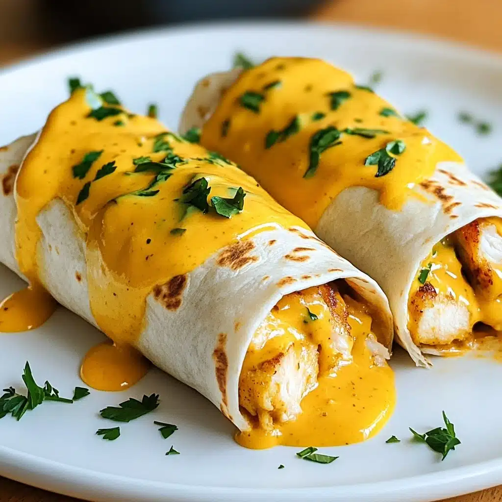 Cheesy Garlic Chicken Wraps Recipe 4 Cheesy Garlic Chicken Wraps Recipe - Recipe Image