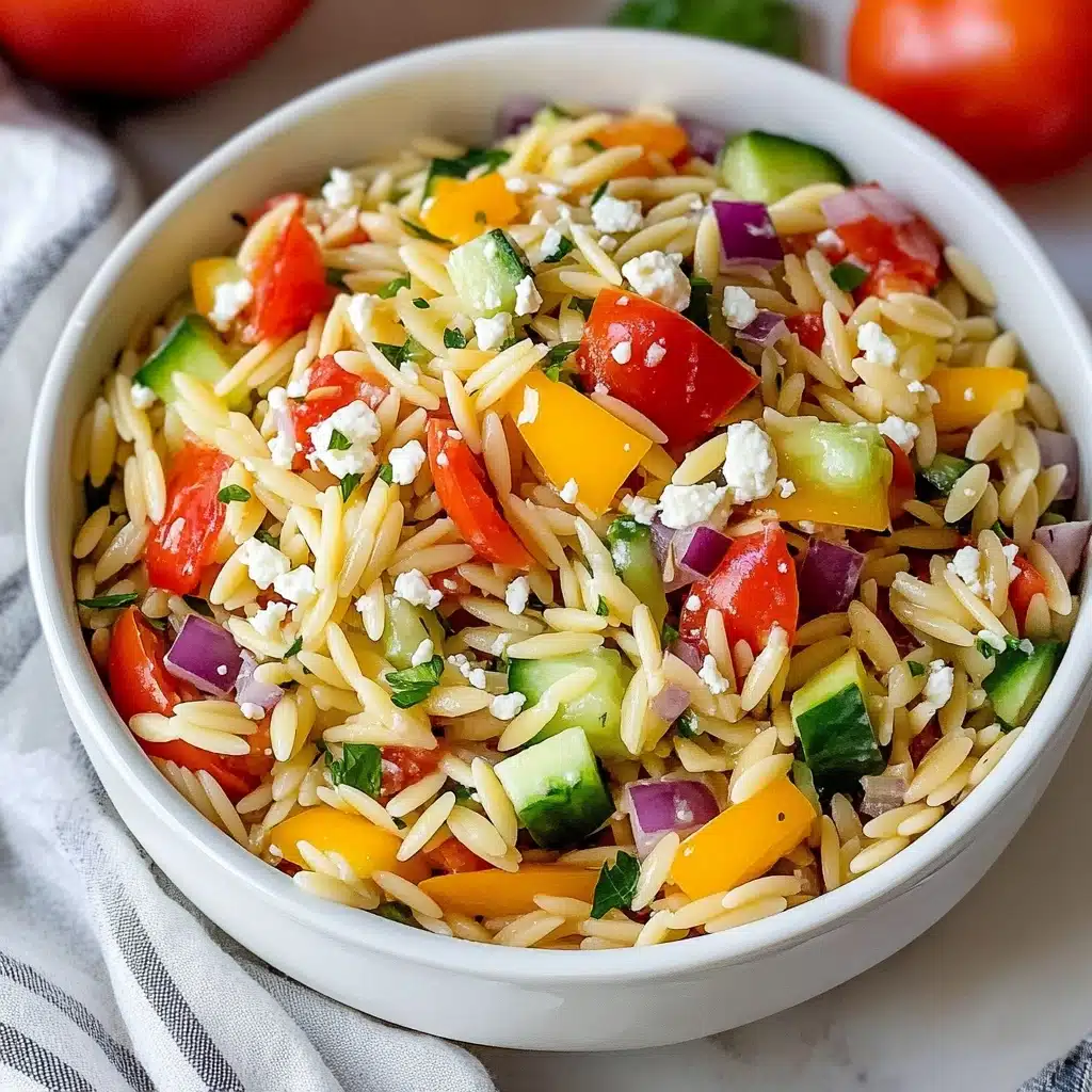 Rainbow Orzo Salad Recipe 4 Rainbow Orzo Salad Recipe - Recipe Image
