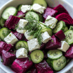 Beet Salad with Feta, Cucumbers, and Dill Recipe