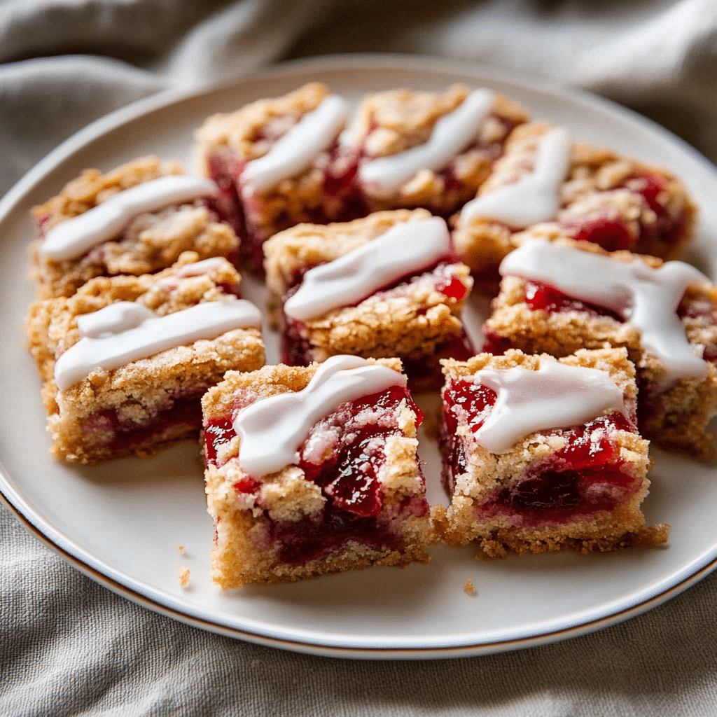Lemon Strawberry Crumb Bars Recipe - Recipe Image